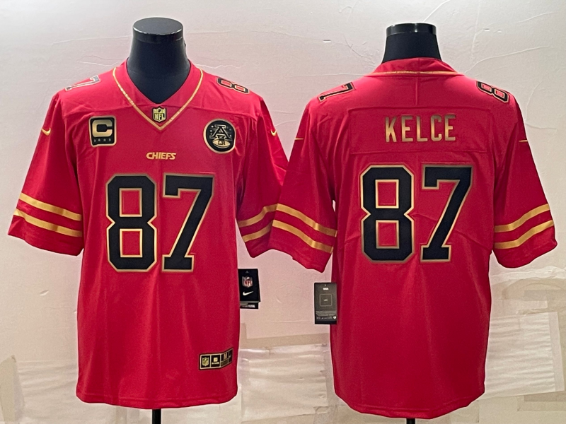 Men's Kansas City Chiefs Travis Kelce #87 Red Jersey